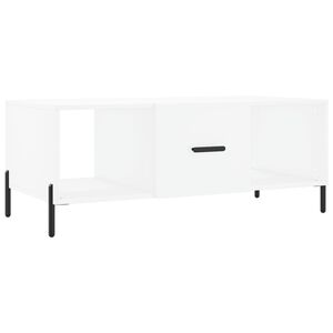 vidaXL Mesa de centro 102x50x40 cm madeira processada branco