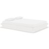 vidaXL Estrutura de cama 140x190 cm madeira maci&ccedil;a branco