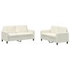 vidaXL 2 pcs conjunto de sof&aacute;s veludo cor creme