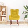 vidaXL poltrona Amarelo 63 x 67 x 94 cm Veludo