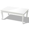 vidaXL Mesa de centro, 100x60x42 cm, branco brilhante