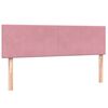 vidaXL Cama com molas/colch&atilde;o 160x220 cm veludo rosa
