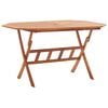vidaXL Mesa de jardim dobr&aacute;vel 135x85x75 cm madeira de ac&aacute;cia maci&ccedil;a