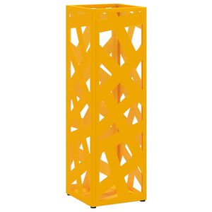 vidaXL Suporte de Guarda-Sol Mostarda 15.5 x 15.5 x 49 cm Metal
