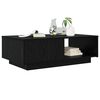 vidaXL Mesa de centro com gaveta Carvalho Preto 95 x 55 x 31 cm