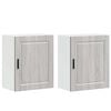 vidaXL Arm&aacute;rios parede cozinha 2 pcs Porto sonoma cinza