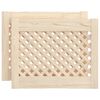 vidaXL Portas de arm&aacute;rio design treli&ccedil;a 2 pcs 49,5x39,5cm pinho maci&ccedil;o