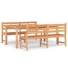 vidaXL 3 pcs conjunto de jantar para jardim madeira de teca maci&ccedil;a