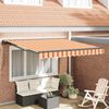 vidaXL Toldo Retr&aacute;til Multicolor 350 x 250 cm Alum&iacute;nio e Tecido
