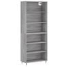 vidaXL Arm&aacute;rio alto 69,5x32,5x180cm derivados madeira sonoma cinzento