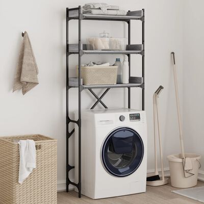 vidaXL Estante p/ máquina de lavar derivados madeira cinzento sonoma