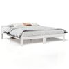 vidaXL Cama sem colch&atilde;o 160x200 cm madeira de pinho maci&ccedil;a branco