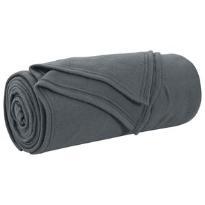 vidaXL Manta Cinzento-Escuro 170 x 130 cm 0.33 kg L&atilde;
