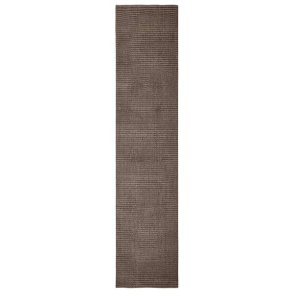 vidaXL Tapete sisal natural 66x300 cm castanho