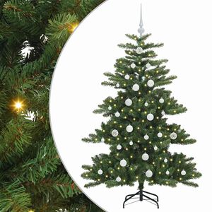 vidaXL &Aacute;rvore de Natal Articulada Artificial Verde 150 cm PVC e A&ccedil;o