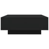 vidaXL Mesa de centro 80x80x31 cm contraplacado preto