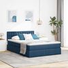 vidaXL Cama com arruma&ccedil;&atilde;o e colch&atilde;o com colch&atilde;o Azul 140 x 200 cm