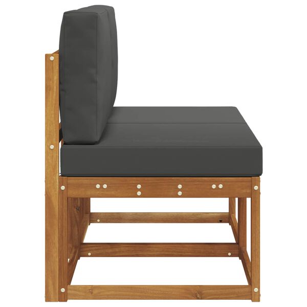 vidaXL 2 Pe&ccedil;a Sof&aacute; M&eacute;dio Externo Madeira S&oacute;lida de Ac&aacute;cia