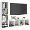 vidaXL M&oacute;veis de TV 2 pcs 142,5x35x36,5 cm contraplacado branco