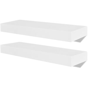 Prateleiras de parede para livros/DVD MDF branco
