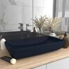 vidaXL Lavat&oacute;rio luxuoso retangular 71x38 cm cer&acirc;mica azul-escuro mate