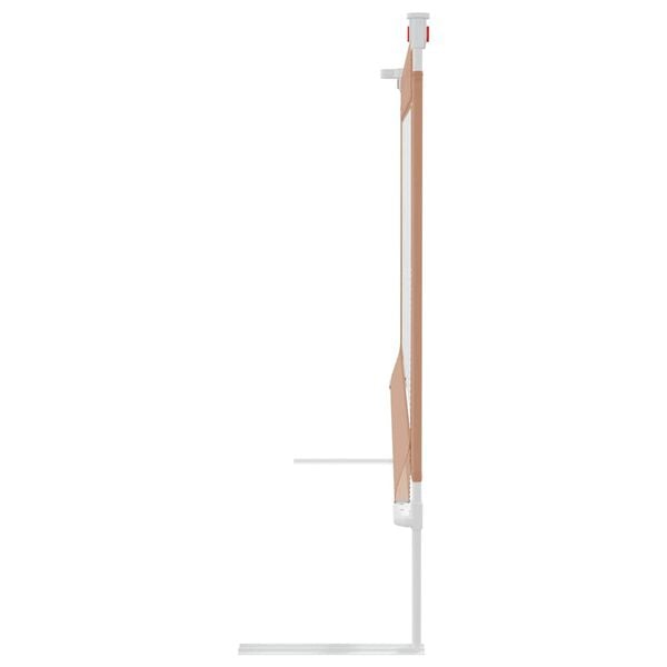 vidaXL Barra segur. p/ cama infantil tecido 90x25 cm cinza-acastanhado