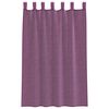 vidaXL Cortinas de voile com laços 2 pcs roxo 140x175 cm