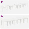 vidaXL Conjunto de Jantar para Jardim com Almofadas 15 pcs Branco PP