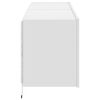 vidaXL Móveis de parede p/ TV com luzes LED 2 pcs 60x35x41 cm branco