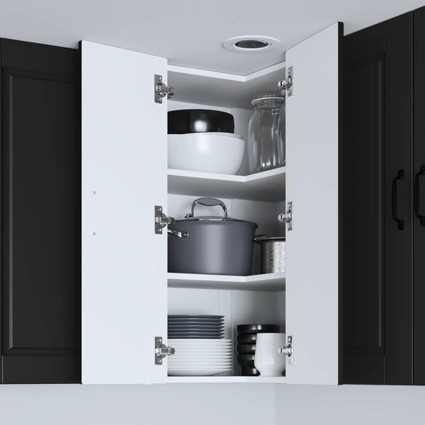 vidaXL Arm&aacute;rio de Cozinha Preto 57 x 57 x 80 cm Madeira processada