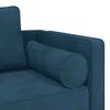 vidaXL Chaise lounge com almofad&otilde;es veludo azul