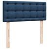 vidaXL Cama boxspring com colch&atilde;o 120x190 cm tecido azul