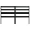 vidaXL Cabeceira de cama 166x4x100 cm pinho maci&ccedil;o preto