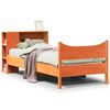 vidaXL Cama sem colch&atilde;o 75x190 cm madeira de pinho maci&ccedil;a castanho-mel
