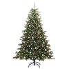 vidaXL &Aacute;rvore de Natal Artificial Verde 240 cm PVC, Metal e Pl&aacute;stico