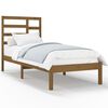 vidaXL Estrutura cama pequena solteiro 75x190 cm madeira castanho mel