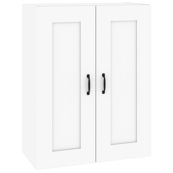 vidaXL Arm&aacute;rio de parede suspenso 69,5x32,5x90 cm branco