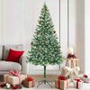 vidaXL &Aacute;rvore de Natal Artificial com 300 LEDs Verde 180 cm PVC e A&ccedil;o