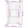 vidaXL Portão de jardim 100x125 cm Aço Corten Design Quadrado