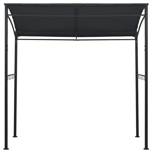 vidaXL Gazebo de churrasco 215x150x220 cm aço antracite