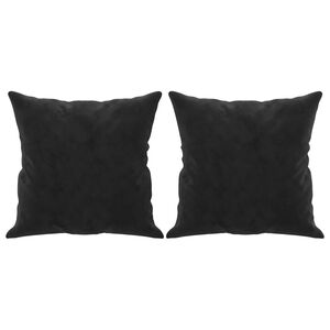 vidaXL Almofadas decorativas 2 pcs 40x40 cm veludo preto
