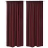 vidaXL Cortinas blackout 2 pcs camada dupla 140 x 245 cm bord&ocirc;