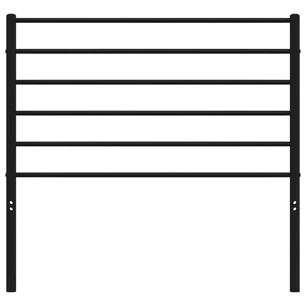 vidaXL Cabeceira de cama 100 cm metal preto