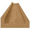 vidaXL Prateleira de Parede 2 pcs Castanho 115 x 9 x 3 cm