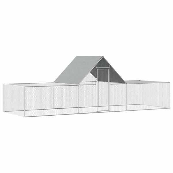 vidaXL Galinheiro 6x2x2 m a&ccedil;o galvanizado