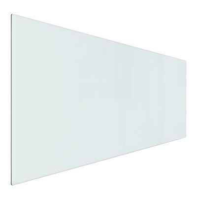 vidaXL Placa de vidro para lareira retangular 120x50 cm