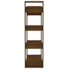 vidaXL Estante/divis&oacute;ria 80x35x56,5 cm madeira maci&ccedil;a castanho mel