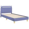 vidaXL Estrutura de Cama Infantil com Cabeceira Azul Jeans 90 x 190 cm