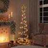 vidaXL &Aacute;rvore de Natal LED com Baubles 120 LEDs Branco Quente 180 cm