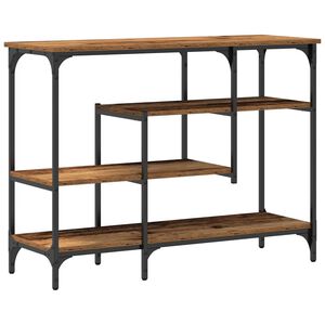 vidaXL Mesa de Console Madeira antiga 100 x 35 x 75 cm